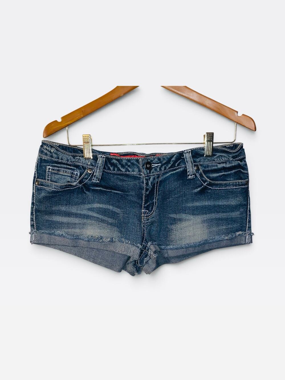 Y2k Standards and Practices Women's Blue Denim Shorts Size 11